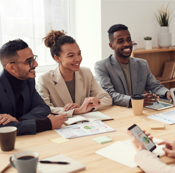 Employment professionals in a meeting